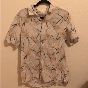 All Saints Short Sleeve Button Up